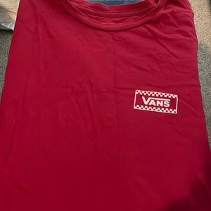 A maroon color large classic fit